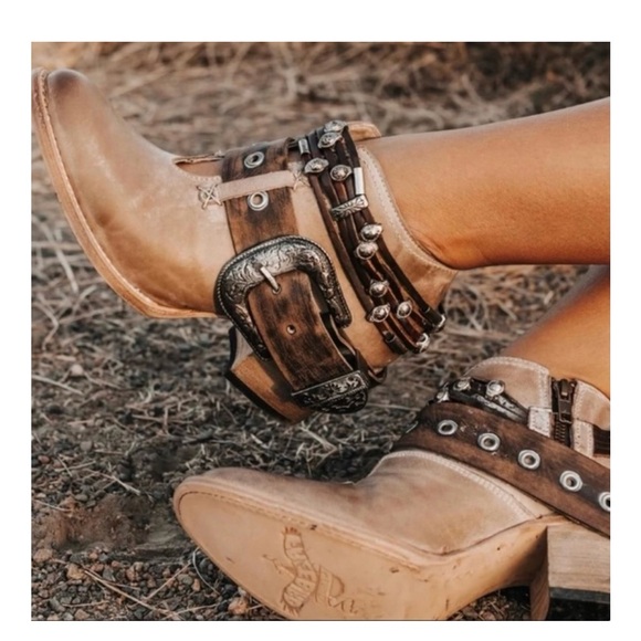 Freebird Saloon Leather Ankle Booties - Picture 1 of 6
